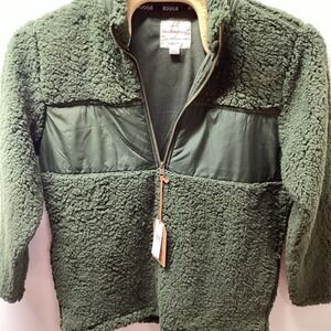 Weatherproof Vintage Men XL Sherpa Fleece Jacket Deep Depths Green 1F2331227 NEW